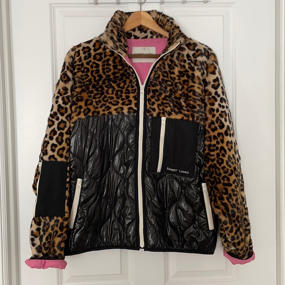 * SOLD* SANDY LIANG DEAN LEOPARD FUR JACKET S